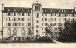The Vosges Vittel Continental Hotel seen of the Park - CPA