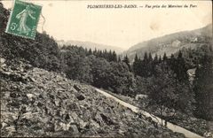 (The Vosges) Plombieres-The-Baths Seen from on Moraines of the Park
