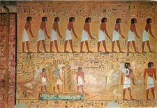 CPM Tomb of King Sethi I Le dieu Ra durant son voyage nocturne dans le Monde inferieur 