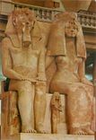 CPM Le Musee Egyptien Le Caire Amenophis III mit Gemahlin Teye 