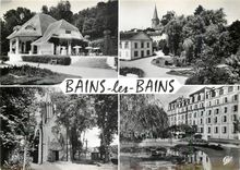 CPM Bains les Bains Vosges Salon de the de l'Etablissement thermal Le Parc Chapelle de la Brosse 