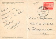 CPM Zinal et vue sur le Bec de Bosson 