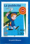 CPM La Siecle au fil du timbre La serie elue par les Francais Troisieme theme La Communication Le pe