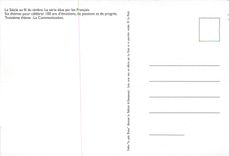 CPM La Siecle au fil du timbre La serie elue par les Francais Troisieme theme La Communication Le pe