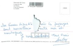 CPM Souvenir de Corse Le grain de sable Les falaises L'anse de Paraguano La citadelle