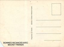 CPM Salut Bonnes Vacances avec Mickey Parade Walt Disney