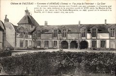 (Yonne) Castle of Palteau- Commune of armeau- Seen from of the interior the Court the iron Mask slept there has its return