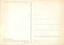 CPM Petite Maman Peint avec la bouche 