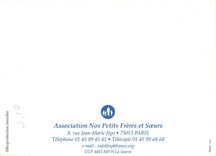 CPM Association Nos Petits Freres et Soeurs rue Jean Marie Jego Paris 