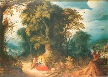 CPM Le repos de la Sainte Famille en Egypte