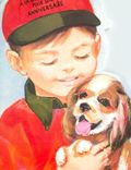 CPM Enfant Chien