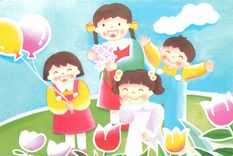 CPM Cette carte a ete dessinee par un des enfants recueillis par Villages du Monde pour Enfants 