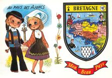 CPM Au pays des Ajoncs Bretagne 