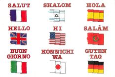 CPM Drapeaux langues