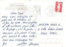 CPM Morlaix Finistere Le Viaduc et l'Eglise Sainte Melaine