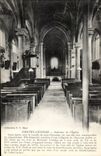 Chatel Censoir CPA Interior of the church