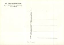 CPM Les Chateaux de la Loire Chateau de Chambord Facade Nord