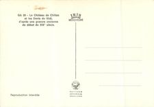 CPM Le Chateau de Chillon et les Dents du Midi d'Apres une gravure ancienne du debut du XIXe s