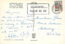CPM Courchevel (Savoie) (1850 m) le Telepherique la piste de la Saulire et la croix des Verdons