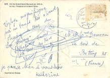 CPM Col du Grand Saint Bernard alt 2473 m le lac l'hospice et le Mont Velan