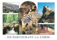 CPM La Corse Ile de Beaute en parcourant la corse Corte Vivario Vizzavona 