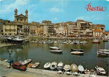 CPM La Corse Inoubliale Bastia Le vieux Port Eglise St Jean