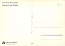 CPM Basel Vue sur le Rhin et la Cathedrale