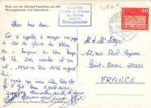 CPM Blick von der Grimsel Passhohe auf den Rhonegletscher und Galenstock