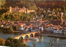 CPM Heidelberg Sadt der Geschichte Wissenschat und Kunst le chateau et le vieux port