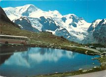CPM Sustenpass Strasse mit dem neuerschlossenen sommer skiparadies am steinlimigletscher