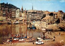 CPM Honfleur (Calvados) La Lieutenance le bassin et le Quai Sainte catherine