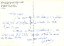 CPM Honfleur (Calvados) La Lieutenance le bassin et le Quai Sainte catherine