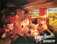 CPM Voyages Familles SNCF Train Renard
