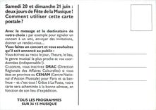 CPM Deux jours de fete de la musique SNCF La Poste