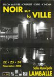 CPM Noir sur la Ville salon du Roman noir et du Polar 22 23 24 Novembre 2002 22400 Lamballe