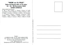 CPM Noir sur la Ville Salon du Roman Noir et du Polar 22 23 24 Novembre 2002 Lamballe