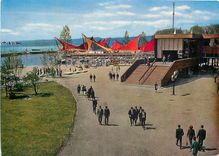 CPM Exposition nationale suisse Lausanne 30 aveil 25 oct 1964 vue sur le secteur du Port