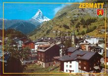 CPM Zermatt 1620 m mit Matterhorn 4478 m im Wallis