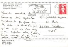 CPM Le Lot Terre des Merveilles Luzerch alt 104 m la ville au bords du Lot dominee par un Donjondu X