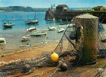 CPM Granville (Manche) Le Port et le Jetee a mer basse