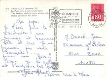 CPM Granville (Manche) Le Port et le Jetee a mer basse