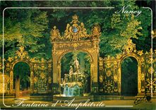 CPM Nancy (Meurthe et Moselle) La FOntaine d'Amphitrite illuminee
