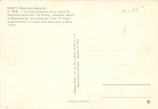 CPM Nancy (Meurthe et Moselle) La place Stanislas et la Statue de Stanislas Leczinsky