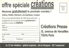 CPM Noir c'est Noir Creations Mensuel de la recreation culturelle