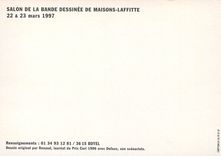 CPM Salon de la Bande Dessinee de Maisons Laffitte 22 23 mars 1997