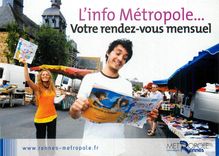 CPM L'Info Metropole Votre rendez vous mensuel Journal  Rennes