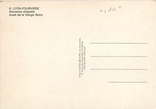 CPM Lyon Fourviere Ancienne chapelle Autel de la Vierge Noire