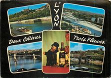 CPM Lyon (Rhone) La croix Rousse la colline qui travaille le Beaujolais Guignol