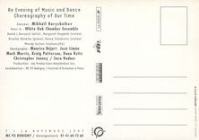 CPM En Evening of Music and Dance Choreography of Our Time Mikhail Baryshnikov White Oak chamber ens