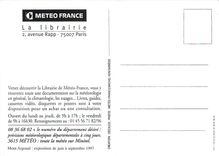 CPM La Librairie du Temps Librairie Meteo France Avenue Rapp Paris